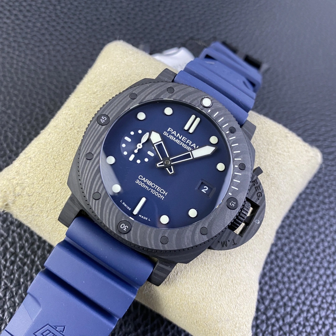 CBD Factory Panerai Submersible Carbotech 44mm Blue Dial (PAM01232) 1:1 Super Clone – DDP.9000 Movement Soft 387